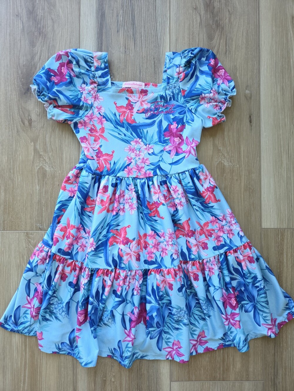 4t Tommy Bahama Blue Floral Dress